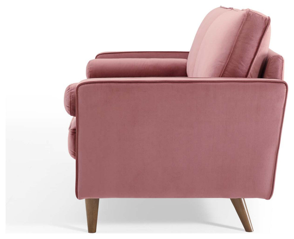 Sofa, Velvet, Pink, Modern, Living Lounge Room Hotel Lobby Hospitality