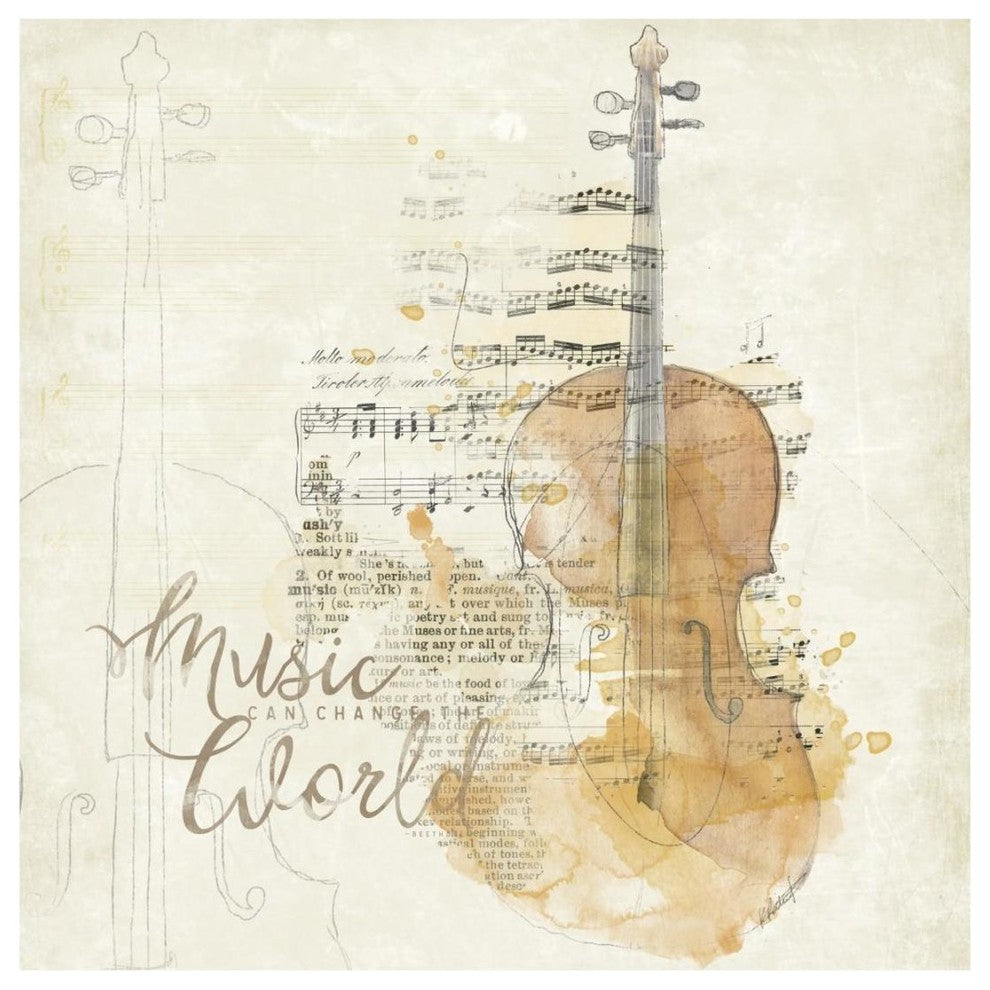 "Musical Gift I" Digital Paper Print by Katie Pertiet, 20"x20"