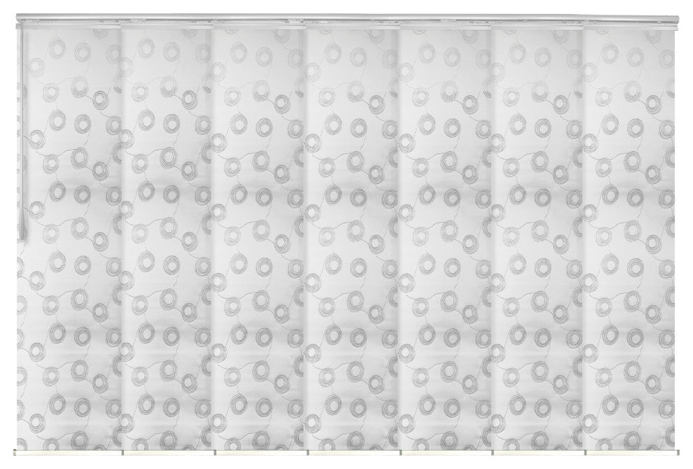 Salma 7-Panel Track Extendable Vertical Blinds 110-153"W