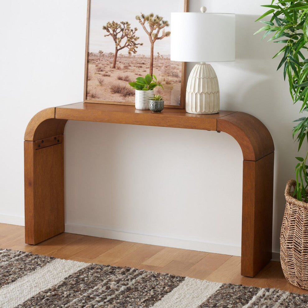 Safavieh Liasonya Curved Console Table, Natural