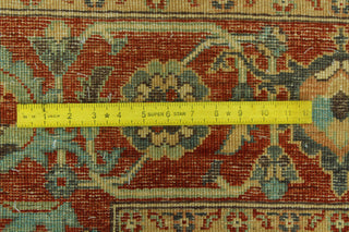 Handmade Aria Naeemah Blue/Rust Rug, 8'11x11'8