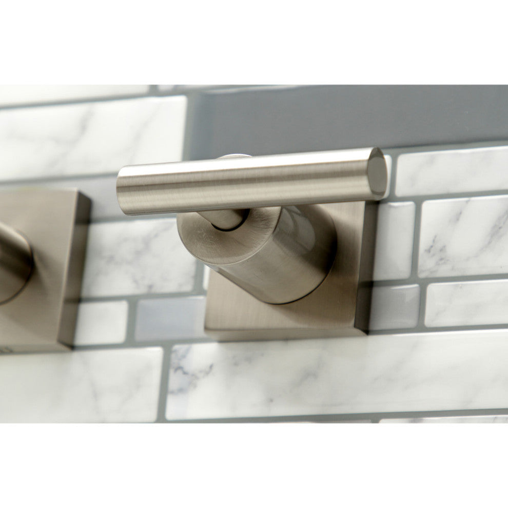 KS6058CML Wall Mount Tub Faucet, Brushed Nickel