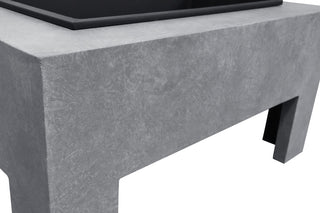 Astella Monolith Fire Basin, Gray Cement