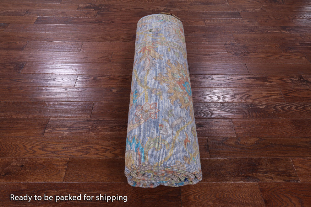 Turkish Oushak Hand Knotted Wool Rug 7' 11" X 10' 0" - Q14993