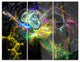 "Wings of Angels Yellow" Digital Metal Wall Art, 3 Panels, 36"x28"