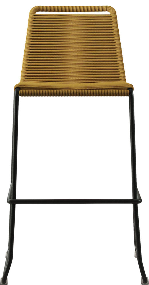 Barclay Bar Stool, Curry Yellow Cord