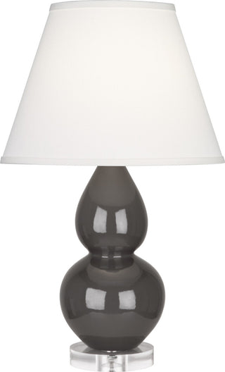 Small Double Gourd Accent Lamp, Ash