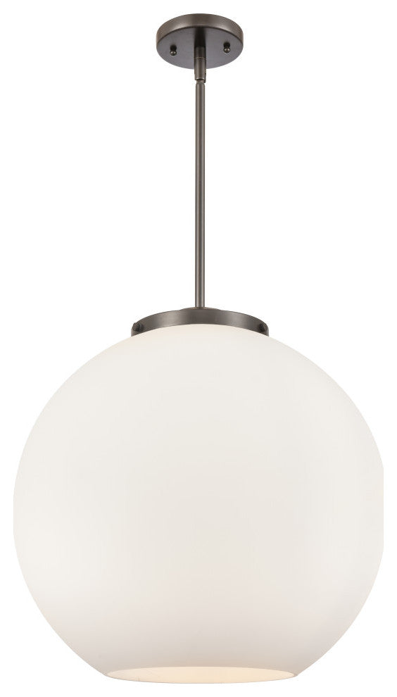 Athens Pendant, Oil Rubbed Bronze, Matte White, Matte White