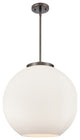 Athens Pendant, Oil Rubbed Bronze, Matte White, Matte White