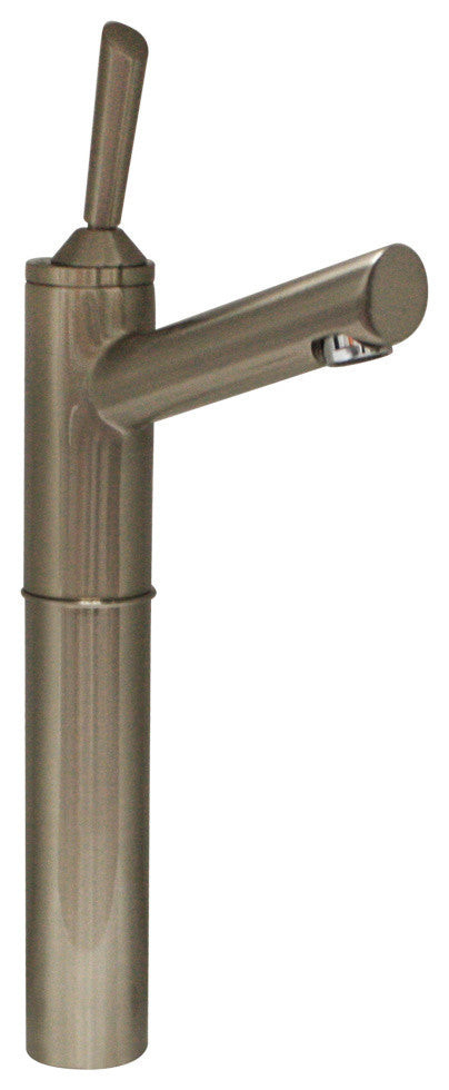 Single Hole Stick Handle Elevated Lavatory Faucet, 7" Extension, Long Spout