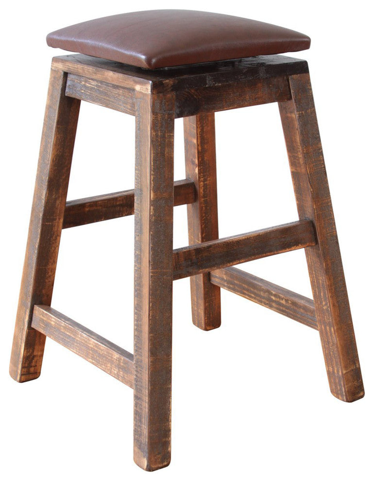 Greenview Swivel Seat Rustic Bar Stool 30" High, Greenview Swivel Seat Rustic Ba