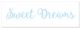 Sweet Dreams 12"x36" Canvas Wall Art, Blue