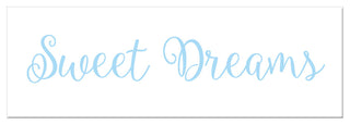 Sweet Dreams 12"x36" Canvas Wall Art, Blue