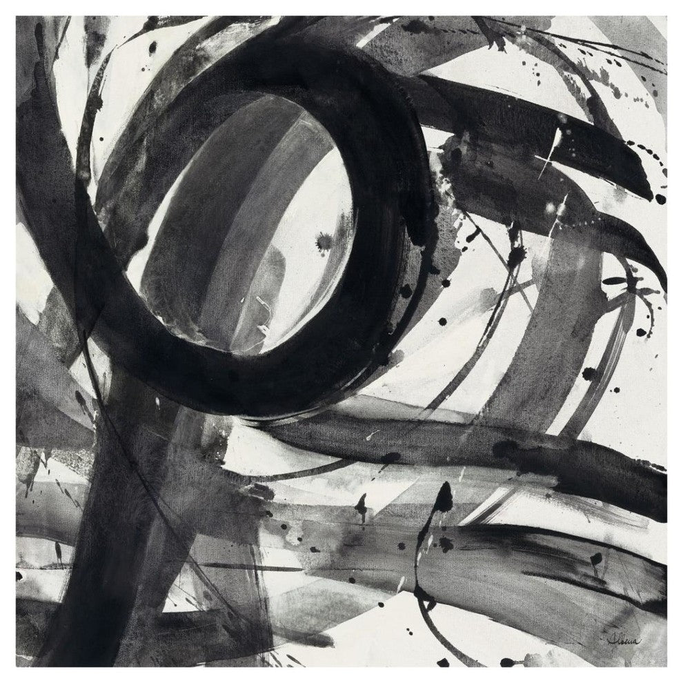 "Roller Coaster II on White" Digital Paper Print by Albena Hristova, 42"x42"