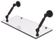 Dottingham 18" Floating Glass Shelf, Antique Bronze