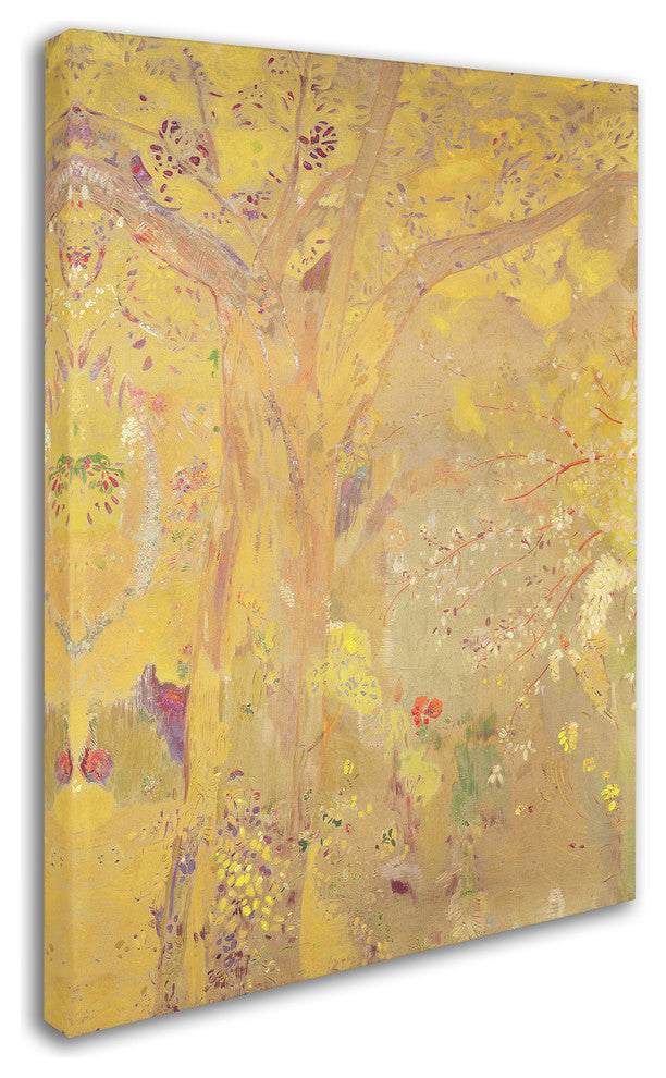 'Yellow Tree, 1900' Canvas Art by Odilon Redon