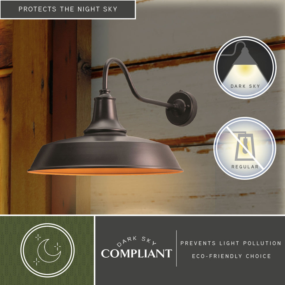 Vaxcel Lighting T0572 Dorado 1 Light 14" Tall Outdoor Wall Sconce - Dark Bronze