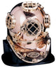 18" Polished Brass and Copper Mark V Dive Helmet, Deluxe