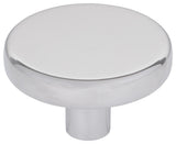 Elements 105L Gibson 1-5/8" Round Flat Disc Modern Mushroom - Polished Chrome