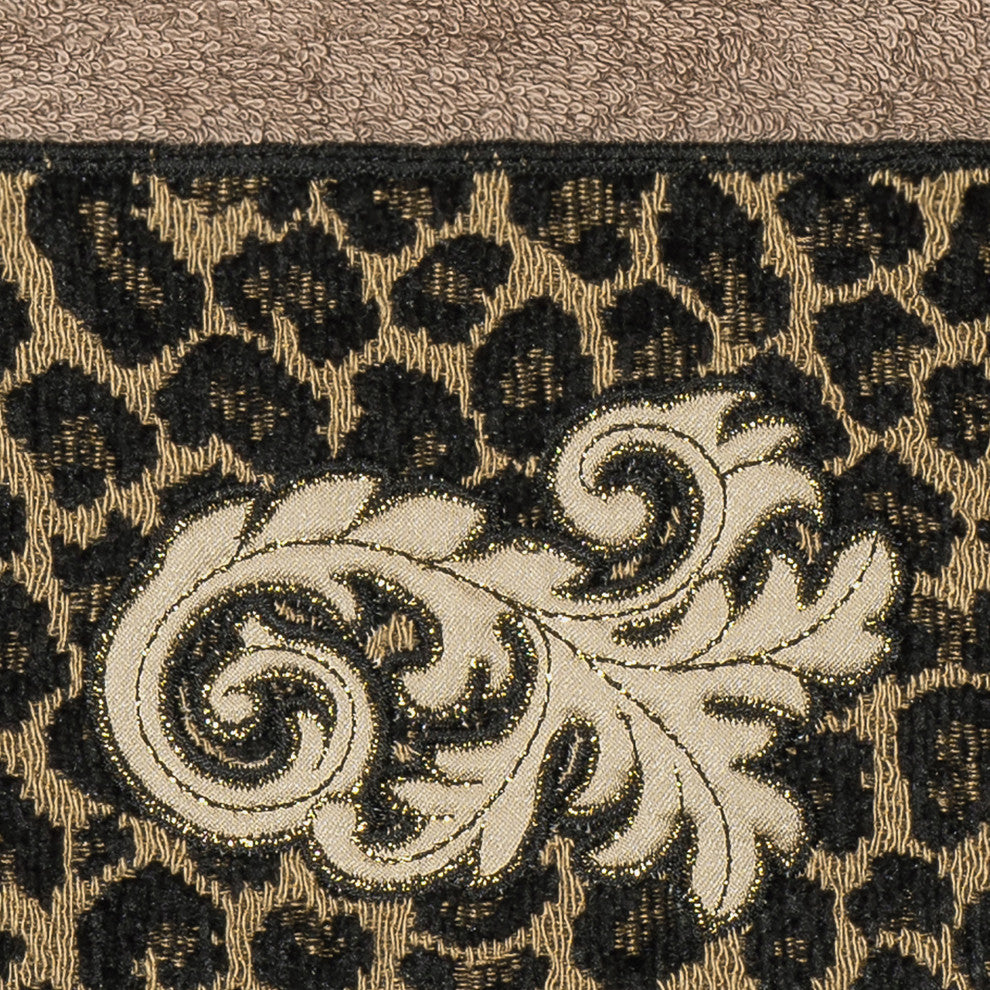 Linum Home Textiles Turkish Cotton April Embellished Hand Towel, Latte