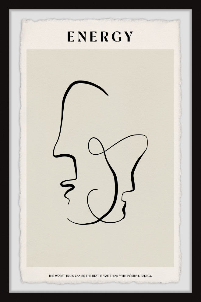 "Positive Energy" Framed Painting Print, 16x24