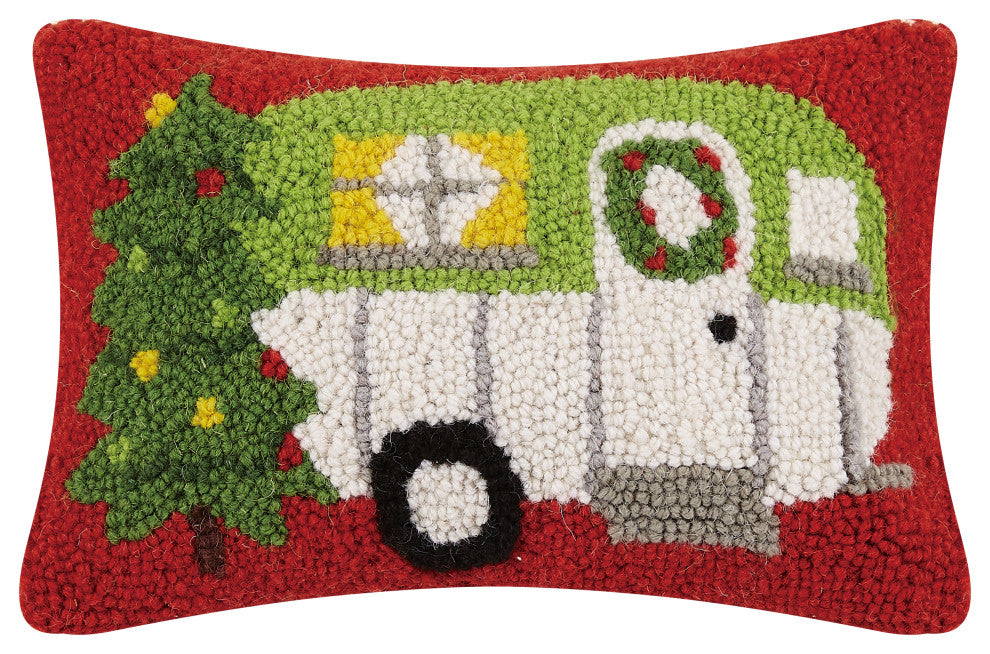 Holiday Camper Hook Pillow