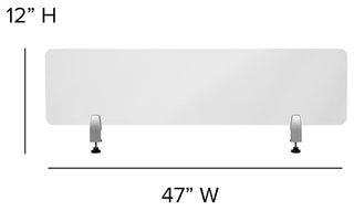 Clear Acrylic Desk Partition