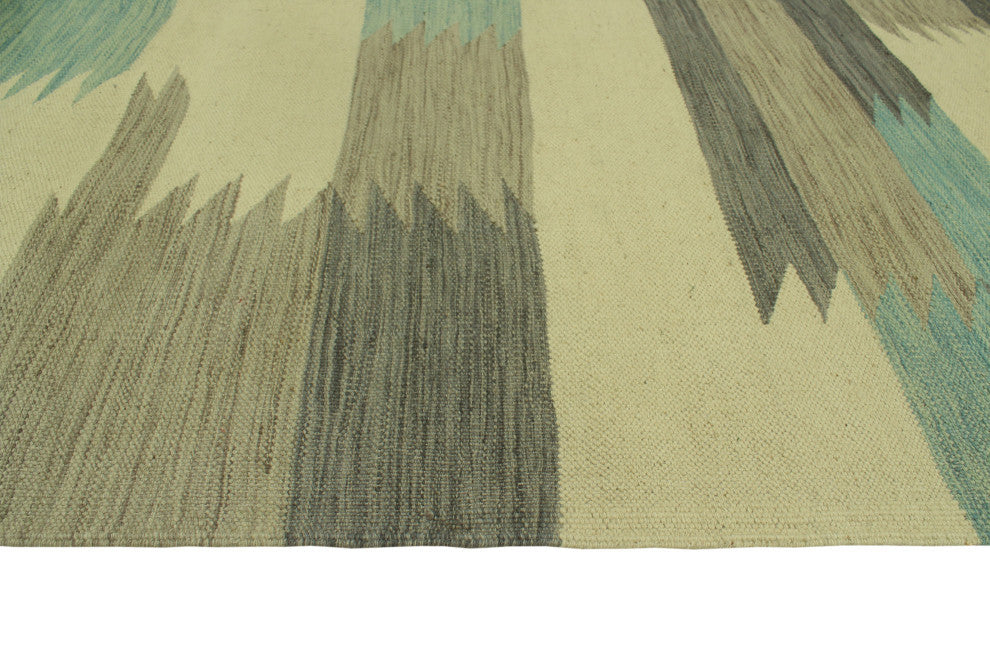 Winchester Kilim Perran Charcoal/Light Brown Rug, 4'9x6'5