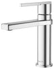 Single Handle Brass Bath Faucet, Supply line, Polish Chrome