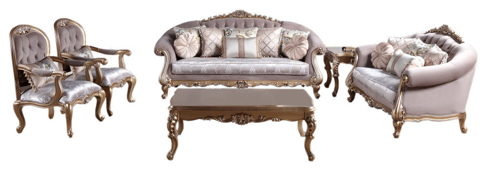 Florence 6-piece Victorian Living Room Set
