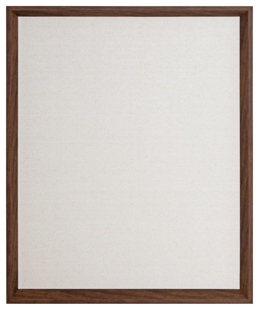 Calter Framed Linen Fabric Pinboard, Walnut Brown 21.5x27.5