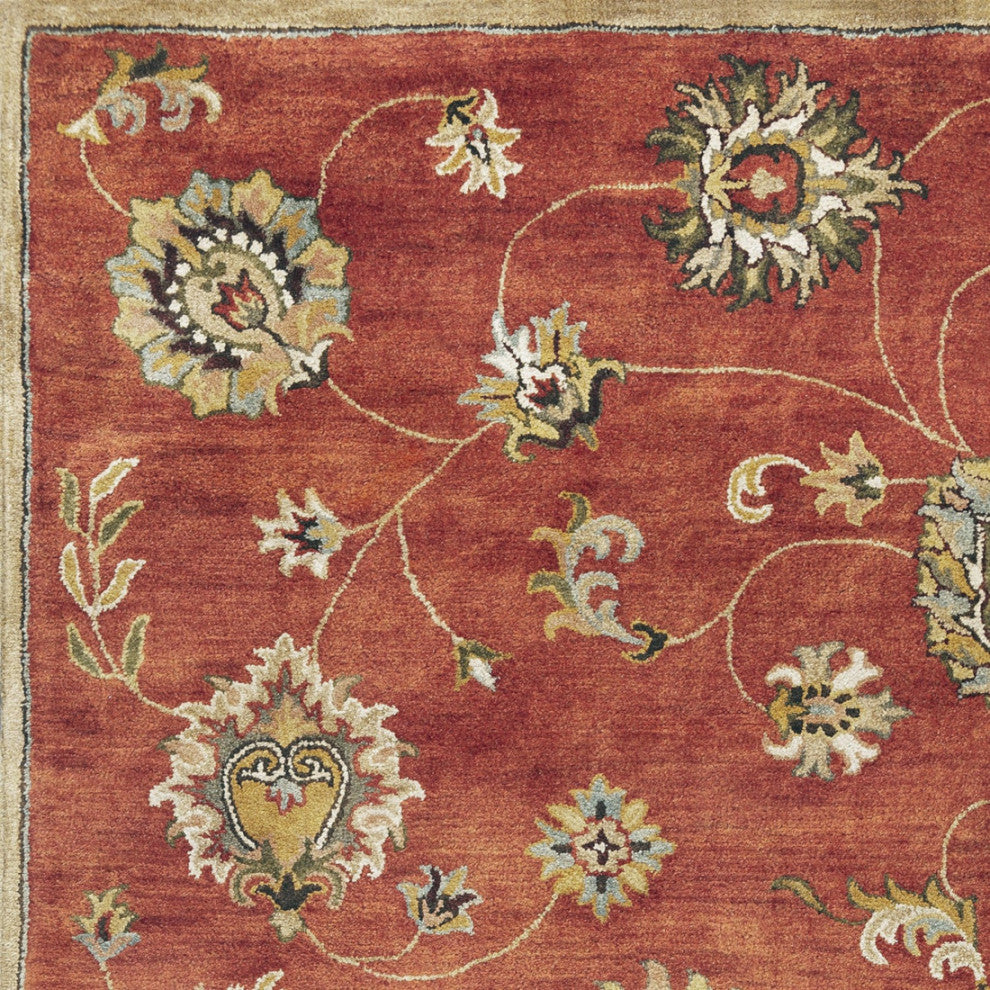 KAS Syriana 6008 Sienna Allover Mahal Area Rug, 2'3"x7'6" Runner