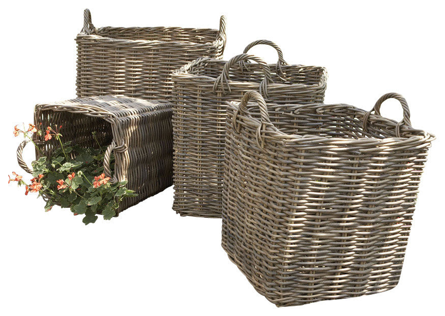 4-Piece Normandy Square Apple Basket Set