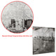 "New York Skyline B" Reverse Printed Tempered Glass With Silver Leaf