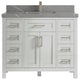 Cambridge 42 Single Sink Bath Vanity in Coventry Gray 2" Piatra Gray