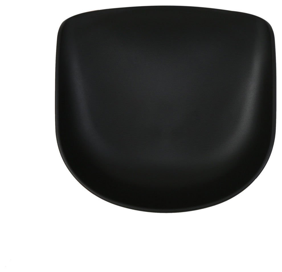 Morgan 30" Modern Barstool With Iron Legs, Set of 2, Black