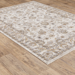 Oriental Weavers Sphinx Maharaja 070W1 Traditional Rug, Ivory, Gray 7'10"x7'10"