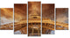 "Beautiful View of Paris Eiffel Tower in Paris" Cityscape Art, 60"x32", 5-Panels