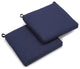 20"x19" Spun Polyester Chair Cushion, Set of 2, Azul