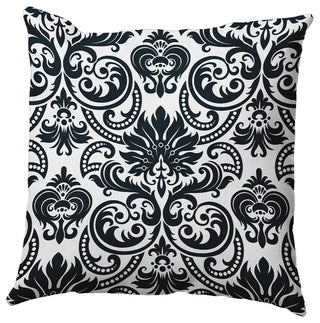 Alexys Polyester Indoor/Outdoor Pillow, Black, 20"x20"