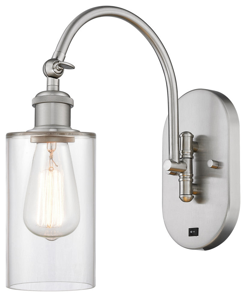 Innovations 518-1W-SN-G802 Clymer 1 Light 5.3" Sconce, Brushed Satin Nickel