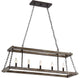 Quoizel DWL540WT Five Light Chandelier Dwelling Western Bronze