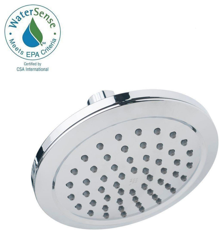 Bramwell 1-Spray 6" Fixed Showerhead, 1.75 GPM, Polished Chrome