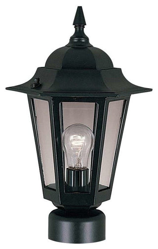 Maxim Builder Cast 1-Light Outdoor Pole/Post Lantern Black - 3001CLBK