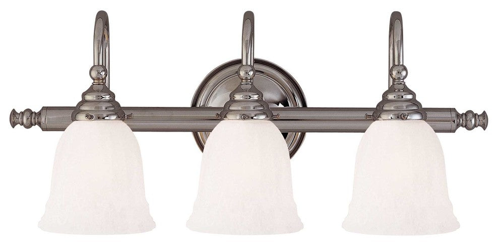 Brunswick 3-Light Vanity Fixture, Chrome