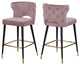 Kelly Velvet Stool (Set of 2), Pink