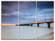 "Long Concrete Pier into Sea" Canvas Wall Art, 3 Panels, 36"x28"