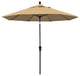 9' Bronze Auto-Tilt Crank Aluminum Umbrella, Champagne Olefin