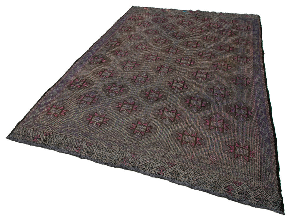 Rug N Carpet - Handmade Oriental 6' 3'' x 10' 1'' Tribal Wool Kilim Rug