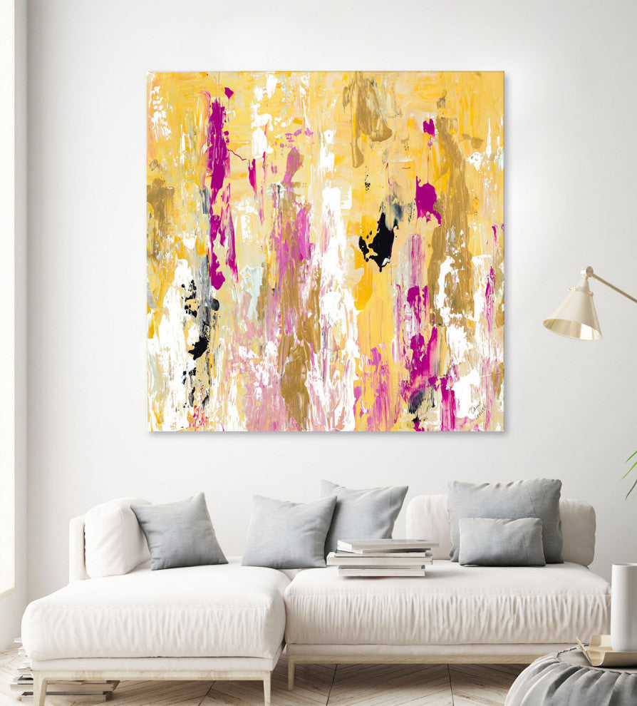 Parisian Chic Abstract II - 54 x 54 by Lanie Loreth